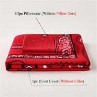 Juego de funda de edredón impresa con estampado de cachemira, 1 o 2 fundas de almohada, 2/3 unidades - details 5