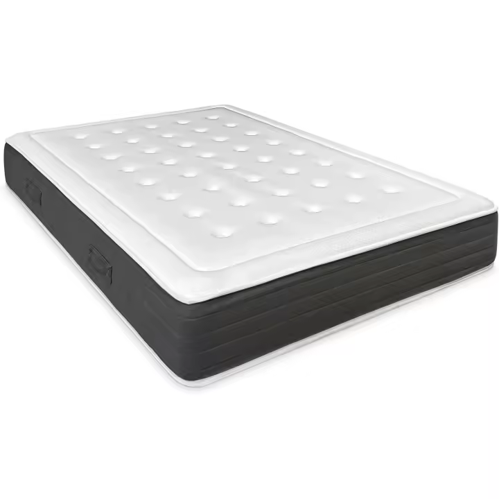 Colchón Viscoelástico Bio Nature Ecosostenible, Dureza Mediana, Antiácaros, Antibacteriano, Hipoalergénico Blanco - 1
