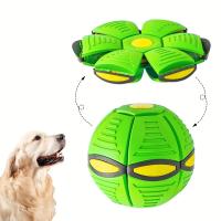 Pelota Rebotante con Plato Juguete Duradero Elástico Divertido para Perros - details 1