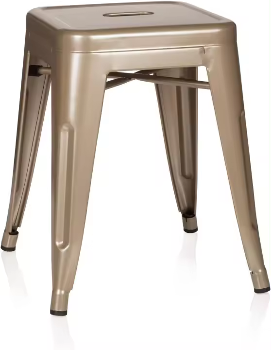 Silla de comedor promocional con descuento, silla de comedor asequible, asiento de moda, metal/madera negra, silla de comedor apilable, fácil de almacenar, no ocupa espacio, silla de bar, estilo industrial, muchos colores opcionales - 1