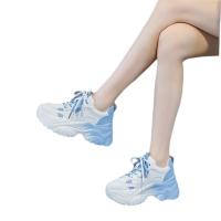Zapatos deportivos casuales de plataforma versátiles nuevos 2025, blancos pequeños, populares para mujer, estilo papá - details 0
