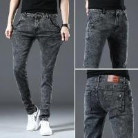 Jeans de Hielo de Moda para Hombres Pantalones de Denim Deslavados Retro con Estilo para Otoño - details 4