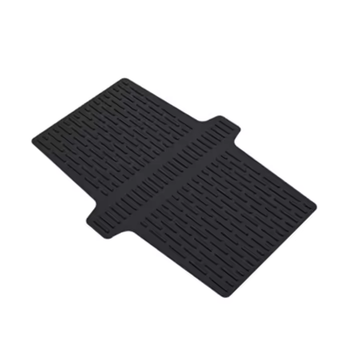 Alfombrilla protectora divisora ​​de fregadero de silicona, almohadilla de secado de platos antideslizante resistente al calor, alfombrilla plegable para fregadero, sartenes - 1