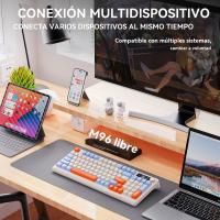 M96 Teclado inalámbrico Bluetooth de doble modo para juegos mecánicos PBT Ball Cap con mando de pantalla - details 24