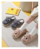 Zapatillas de gato esponjosas peludas para mujer y hombre, zapatos de plataforma para el hogar, chanclas de felpa para interiores, encantadores zapatos de algodón, invierno - details 9