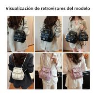 Mochila de mujer con cadena de rombos 2025 nueva mochila versátil de moda de primavera mini mochila - details 20