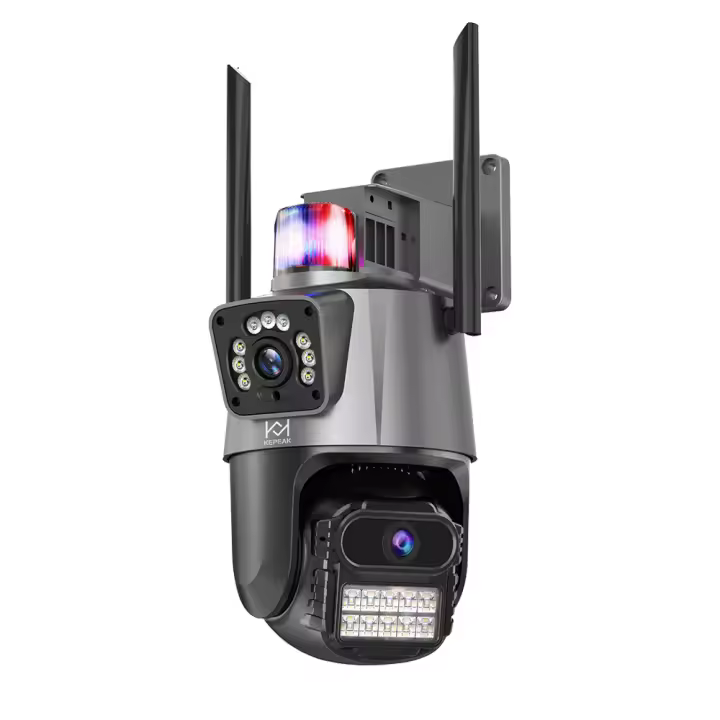Cámara de Seguridad IP KEPEAK de 4MP Doble Lente HD 1080P Inalámbrica Uso Interno y Externo - 1