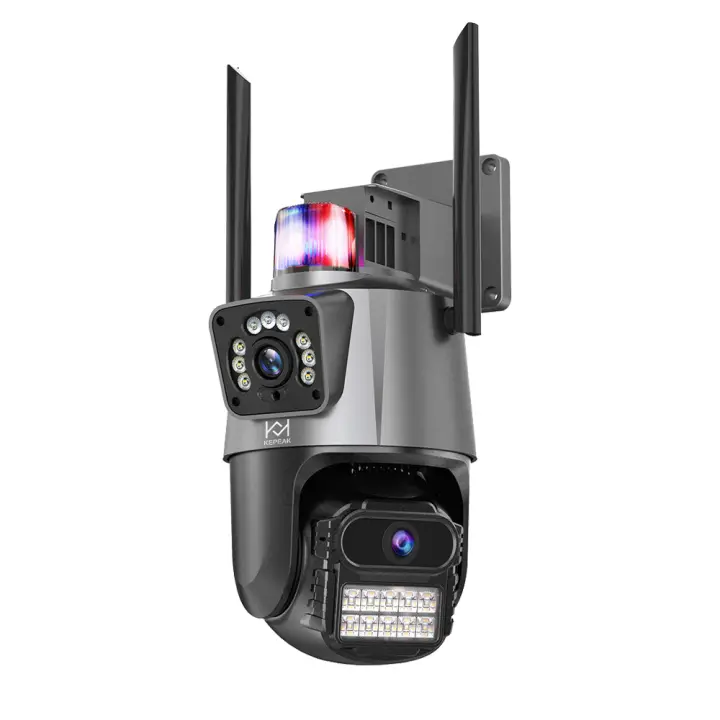 Cámara de Seguridad IP KEPEAK de 4MP Doble Lente HD 1080P Inalámbrica Uso Interno y Externo - 1