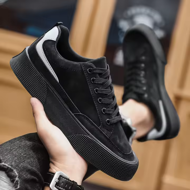 Zapatos Casuales para Hombres Suela Gruesa Resistente al Desgaste Forro de Textil - 1