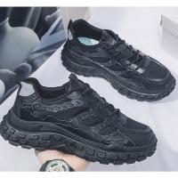 Zapatos masculinos nuevos zapatos deportivos con superficie de malla transpirable tendencia masculina zapatos casuales antideslizantes con suela gruesa moda masculina - details 7