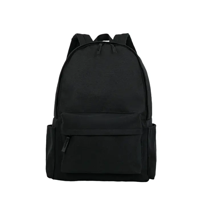 Mochila para estudiantes universitarios masculinos y femeninos, mochila de gran capacidad de color sólido, mochila para estudiantes de secundaria y secundaria - 1