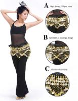 Ropa de mujer barata, ropa de práctica, pañuelos triangulares para glúteos, diamantes artificiales de colores, Usteable, 300 oro - details 0