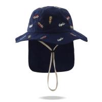 Gorro panamá Kawaii para niños, protección del cuello, bordado de dibujos animados, sombrero para el sol para bebé, protector solar, sombrero de pescador de verano de secado rápido para niñas - details 26