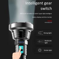Linterna LED de Alta Potencia Recargable ABS, Batería de Litio, Brillo Blanco de 1,410lm, Impermeable, Portátil, Múltiples Componentes de Luz para el Hogar y al Aire Libre - details 4