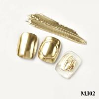 0,5g/tarro de polvo para uñas efecto espejo esmalte de Gel holográfico manicura brillo cromo, 5 colores para decoración de diseño de uñas DIY - details 3
