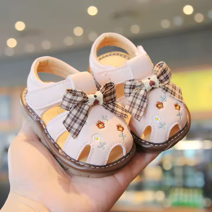 Verano Bebé Niña, Niño Suela Blanda, Zapatos de Princesa para Niña y Niño, Sandalias con Lazo, Bolso, Head Call, Zapatos. - 1