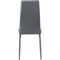 Sillas de Comedor Juego de 4 Sillas de Metal para Cocina, Silla de Mesa Comoda Silla con Asiento Tapizado, Negro - details 16