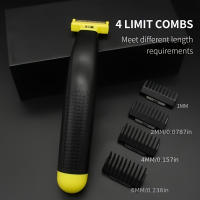 Afeitadora eléctrica recargable para hombres, maquinilla de afeitar para Barba, recortadora corporal, máquina de limpieza para el cuidado facial del cabello, regalos de vacaciones - details 9