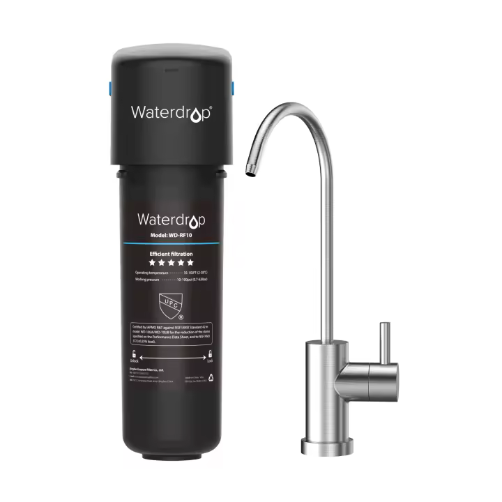 Waterdrop Sistema de Filtro de Agua Inferior con Grifo Dedicado, Certificado NSF,Reduce el 99,99% el Plomo, el Cloro, 10UB - 1