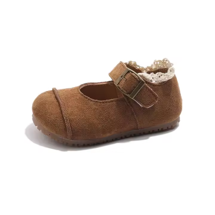2025 primavera y otoño nueva moda de cuero para niñas estilo coreano suave antideslizante multifuncional zapatos de princesa únicos - 1
