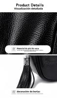Nuevo Bolso de cuero para cámara Trend First de piel de vaca con pelo - details 23