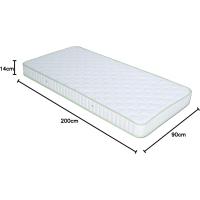 Ergonómico Deportivo - Colchón Eliocel adaptable, apto para cama Nido, Antiácaros, Antideformaciones. Medida 90x200. Altura 14 cm. - details 2