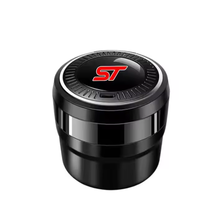 Un coche tipo un cubo de basura con luces LED, diseñado para el cenicero de iluminación creativa sin humo de Ford ST party EO Focus St Kuga - 1