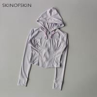 Sudadera Deportiva con Capucha de Cierre de Cremallera Estilo Corto, Ajuste Delgado, Secado Rápido, Para Mujeres al Aire Libre, Yoga, Fitness Top de Fitness de Manga Larga, Otoño - details 8