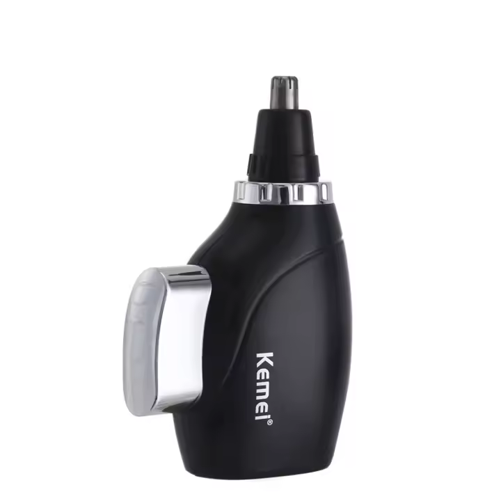 Kemei-recortador de pelo de nariz pequeño Manual para hombres, Mini recortador de pelo de nariz para hombres, dispositivo portátil lavable, cuidado facial de seguridad, KM-664 - 1