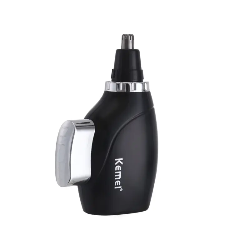 Kemei-recortador de pelo de nariz pequeño Manual para hombres, Mini recortador de pelo de nariz para hombres, dispositivo portátil lavable, cuidado facial de seguridad, KM-664 - 1