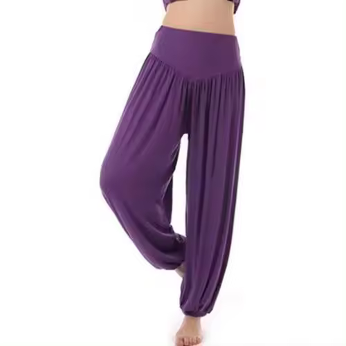 Pantalones de yoga deportivos de algodón para mujer. - 1