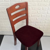 Fundas para cojines de asiento súper suaves de tela de terciopelo, fundas elásticas para sillas, para Hotel, banquete, comedor, sala de estar, 1/2/4/6 piezas - details 23