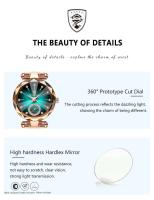 Reloj de Pulsera de Cuarzo de Lujo para Damas Marca Superior A Prueba de Agua Acero Inoxidable - details 11