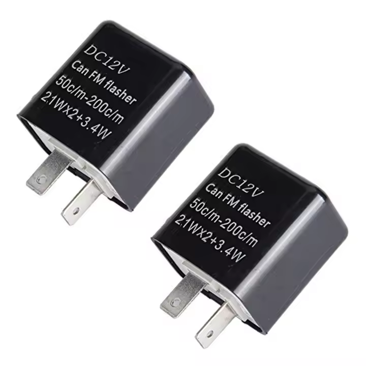Relé de Intermitente LED Ajustable de Velocidad 12V Señal de Giro de Motocicleta Universal 2pcs - 1