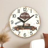 Reloj de pared silencioso de madera Vintage, diseño moderno, reloj Retro rústico Vintage, decoración para el hogar, oficina, cafetería, arte, reloj de pared grande - details 4