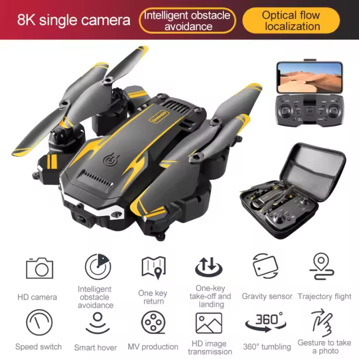 Dron G6 RC 5G WiFi FPV 360 ° láser evitación de obstáculos Motor sin escobillas 8K HD Cámara Dual GPS retorno RC Quadcopter Juguetes - 1