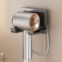 Soporte ajustable para montar en la pared, estante de almacenamiento para secador de pelo resistente de aleación de aluminio, resistente al agua y al óxido, soporte para secador de pelo para Baño - details 14