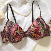 Sujetador Push Up con estampado de piel de serpiente, Sexy, cómodo, para el día a día - details 0