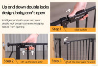 PANGDUBE-Puerta de seguridad para bebés, Protector de puerta para escaleras, balcón y niños, tope para puerta de seguridad para cachorros y Mascotas - details 5