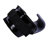 Correas de elevación tipo gancho SBR, gancho de agarre de elevación de peso antideslizante ajustable, protector de muñeca auxiliar suave y estable, 1 par - details 11