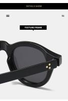 Toyear-gafas de sol ovaladas redondas Vintage para mujer y hombre, lentes de sol de diseñador de marca de lujo, estilo Punk y Rosa, con remaches - details 14