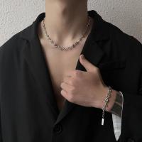 Collar de Acero de Titanio Elegante Geométrico Estilo Hip Hop Occidental sin Descoloración - details 2