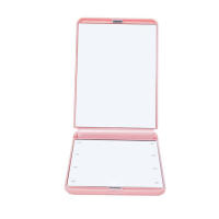 Espejo LED portátil con luces de tocador rosas, lámpara de espejo led plegable de mano, espejo de bolsillo de maquillaje compacto - details 5