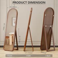 160 x 46 cm Espejo de Pared Grande, Espejo de Cuerpo Entero Marco de Madera, Espejo Pared Madera Rectangular, Moderno Espejo pie Pare Dormitorio Vestuario, Madera - details 20