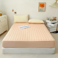 Bonenjoy-Funda de colchón acolchada, Sábana gruesa de Color sólido, Sábana elástica, ropa de cama para el hogar, sin funda de almohada, 1 unidad - details 11