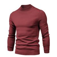 Suéter grueso de invierno de cuello alto para hombre, suéter informal de cuello alto de color sólido, cálido y ajustado, jersey de cuello alto para hombre - details 8