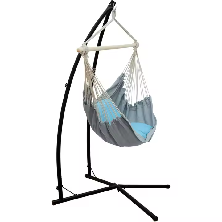 Estructura de Silla Colgante con Sillón - 215cm Marco hasta 120kg - Juego con 2 Cojines - 1