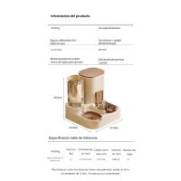 Alimentador automático para gatos, dispensador de agua, bebedero para perros y gatos, tazón de alimentación de acero inoxidable, botella para beber, cuencos, suministros para mascotas - details 1