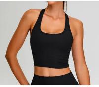 Camiseta interior de Yoga i-word para mujer, Top deportivo de secado rápido a prueba de golpes, sujetador informal con belleza fruncido en la espalda, ropa interior de Fitness para gimnasio, novedad - details 14