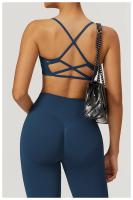 Sujetador de Yoga de Cara Completa Top de Espalda Hueco Transpirable Secado Rápido para Yoga y Estiramiento Material de Nylon para Exteriores Hecho en China - details 18
